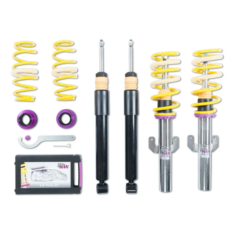 KW Gewindefahrwerk V1 inox passend für Seat Ibiza KJ / Volkswagen Polo VI AW u. a.