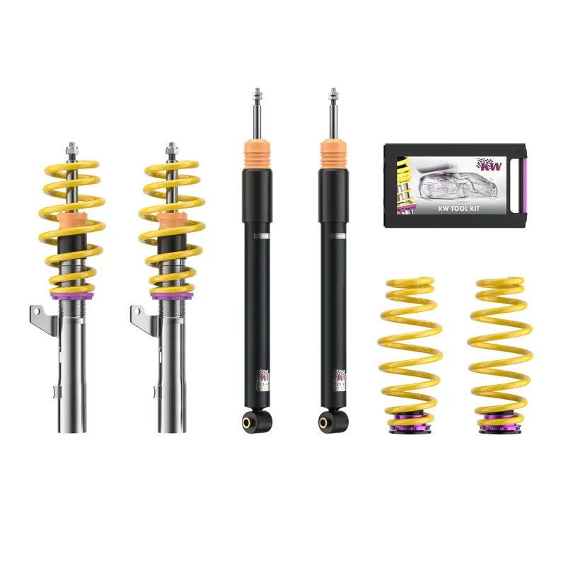 KW Gewindefahrwerk V2 inox (inkl. Stilllegung f. elektr. Dämpfer) passend für Audi A3 8V / Audi A3 8Y