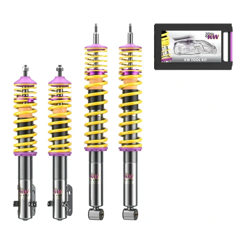 KW Gewindefahrwerk V2 inox passend für Volkswagen Golf III 1H / Volkswagen Vento 1H2 u. a.