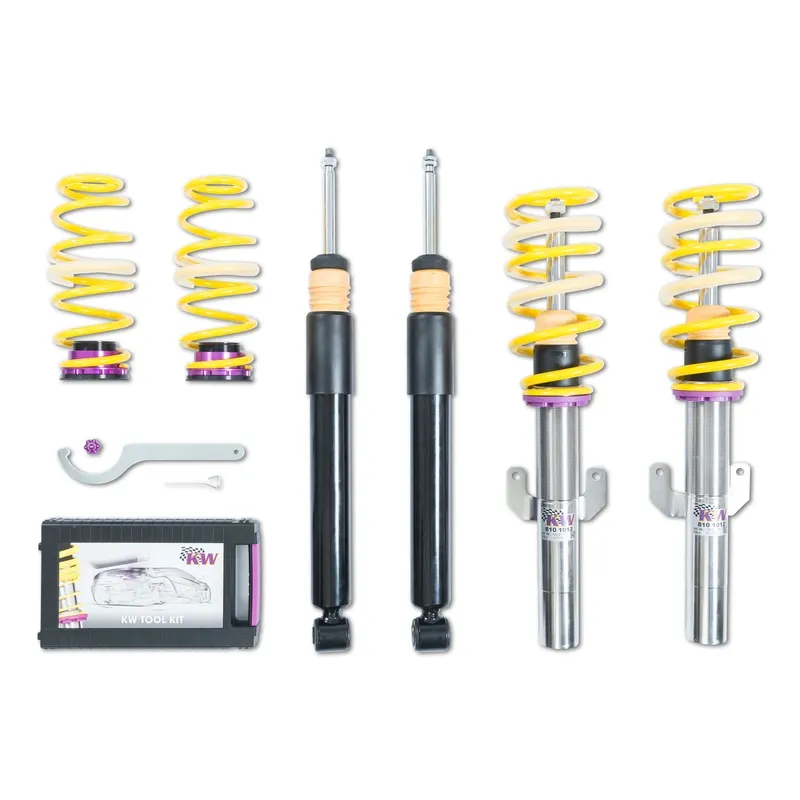 KW Gewindefahrwerk V2 inox passend für Seat Ibiza KJ / Volkswagen Polo VI AW u. a.