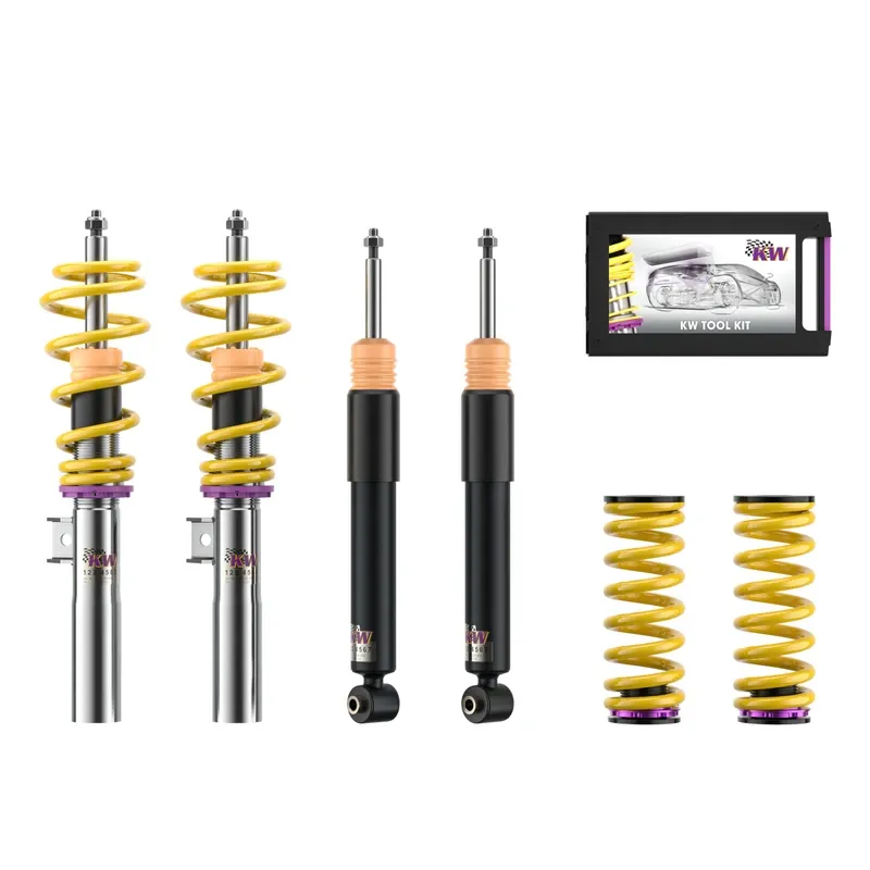 KW Gewindefahrwerk V1 inox (inkl. Stilllegung f. elektr. Dämpfer) passend für Mercedes-Benz E-Klasse W212 (Abbildung ähnlich)