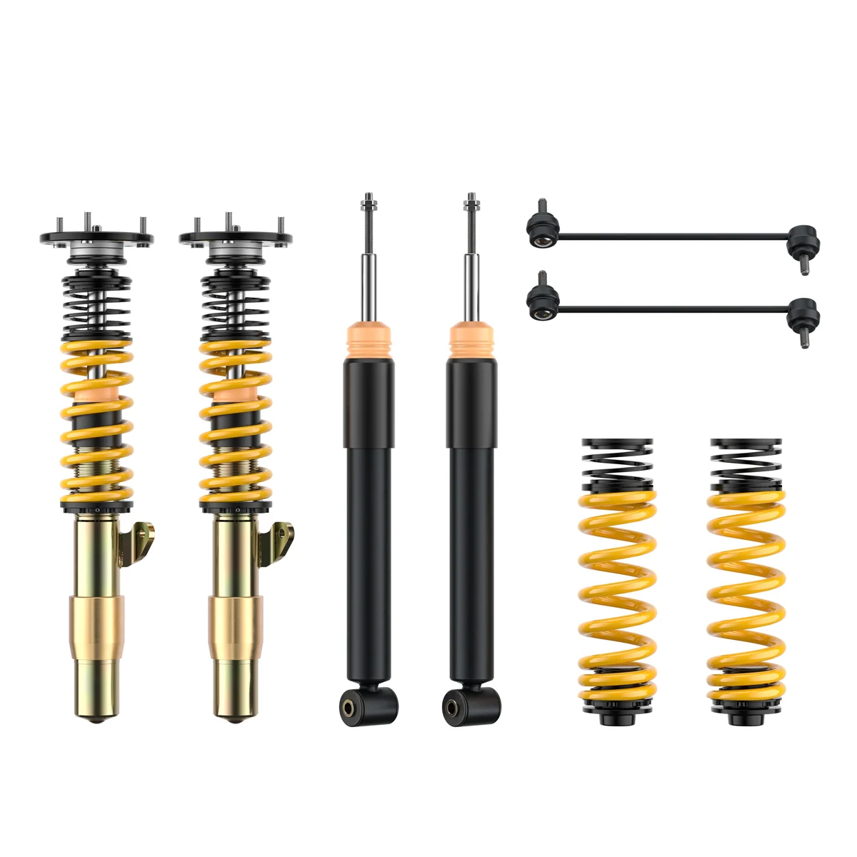 ST Gewindefahrwerk ST XTA Stahl verzinkt (härteverstellbar mit Stützlager) passend für BMW 3er E90