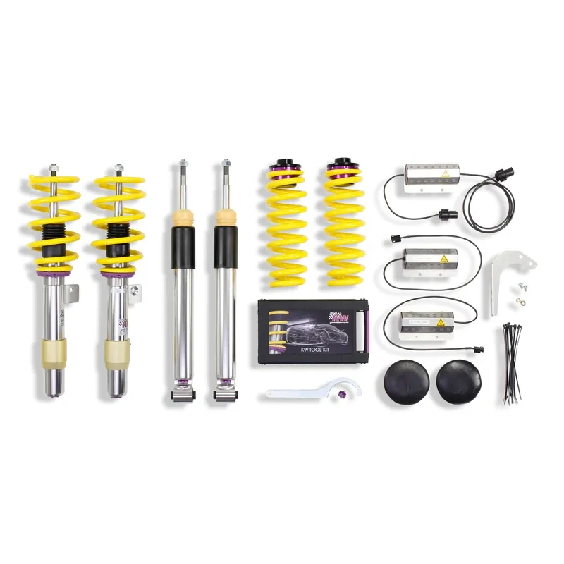 KW Gewindefahrwerk V3 inox (inkl. Stilllegung f. elektr. Dämpfer) passend für BMW 3er E90