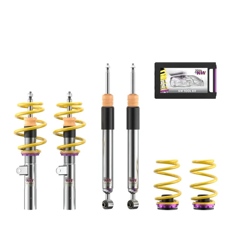 KW Gewindefahrwerk V3 inox passend für MINI 3-Türer J01 / MINI Aceman J05