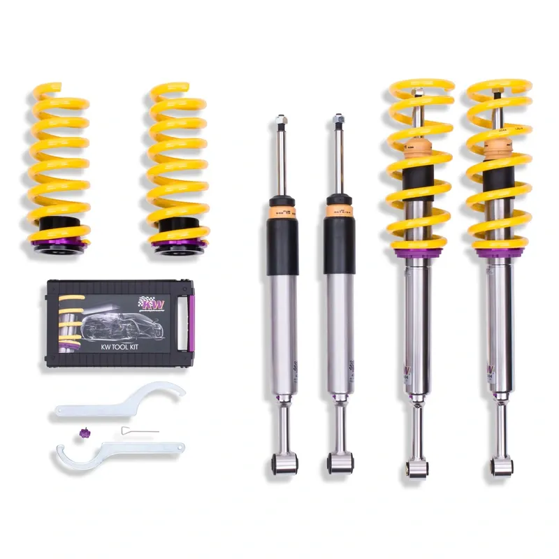KW Gewindefahrwerk V3 inox passend für Maserati Ghibli M157 / Maserati Quattroporte VI M156