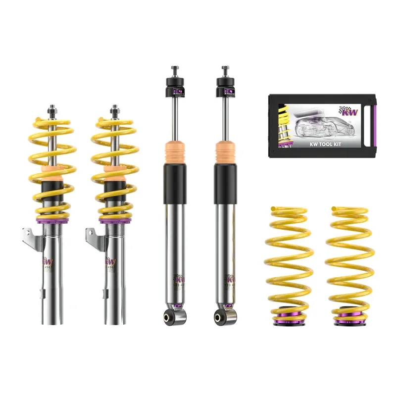 KW Gewindefahrwerk V3 inox passend für Skoda Octavia III 5E / Seat Leon 5F u. a.