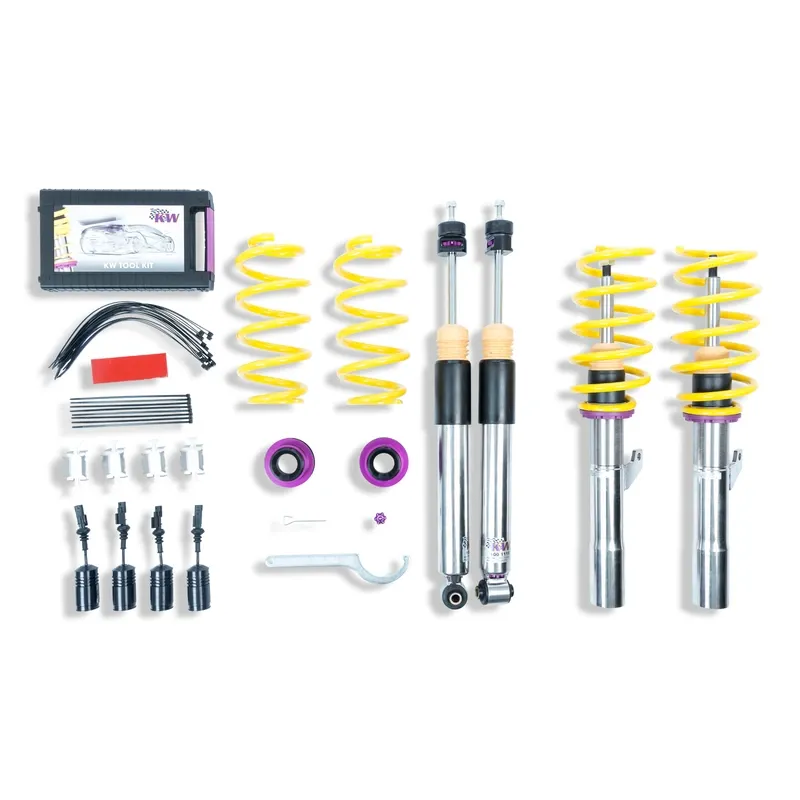 KW Gewindefahrwerk V3 inox (inkl. Stilllegung f. elektr. Dämpfer) passend für Volkswagen Golf VII 5G