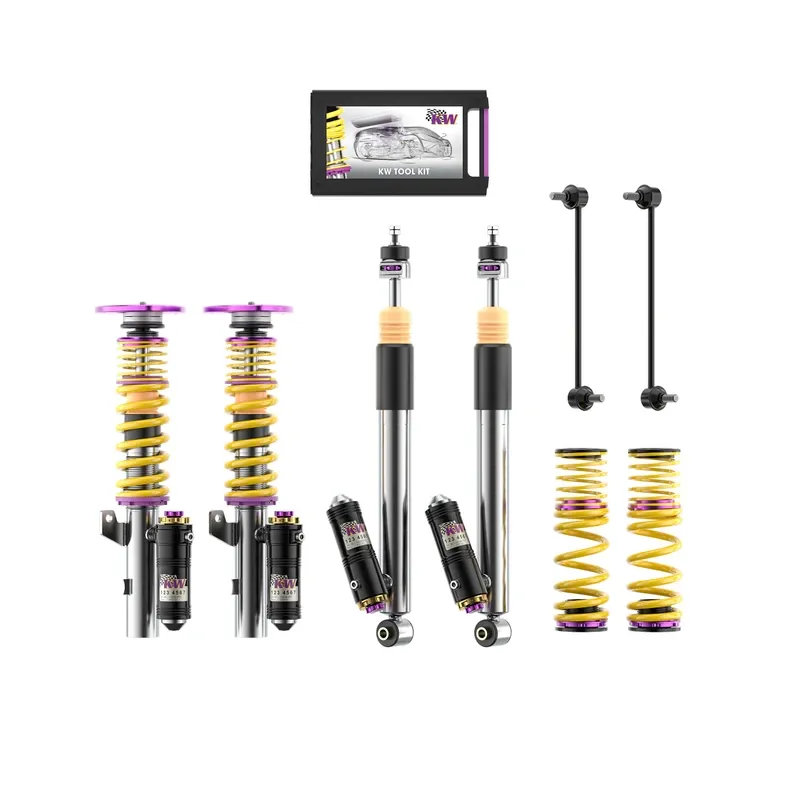 KW Gewindefahrwerk V4 Clubsport inkl. VA Stützlager passend für Seat Leon 5F / Volkswagen Golf VII 5G u. a.