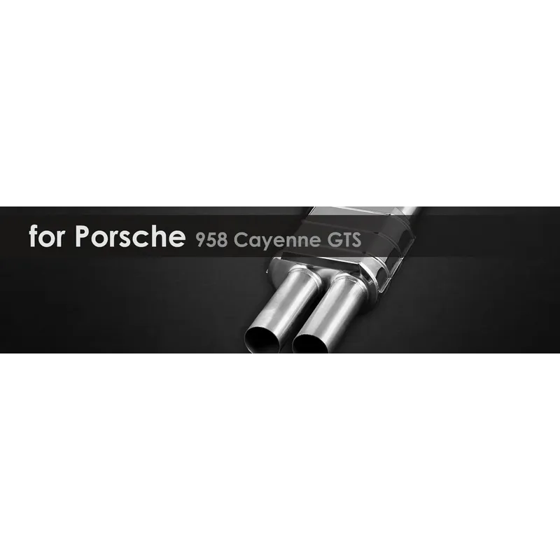 958 Cayenne GTS | Capristo - Endschalldämpfer und Mittelschalldämpferersatz für GTS (ab 04/2012) incl. EVCU-1