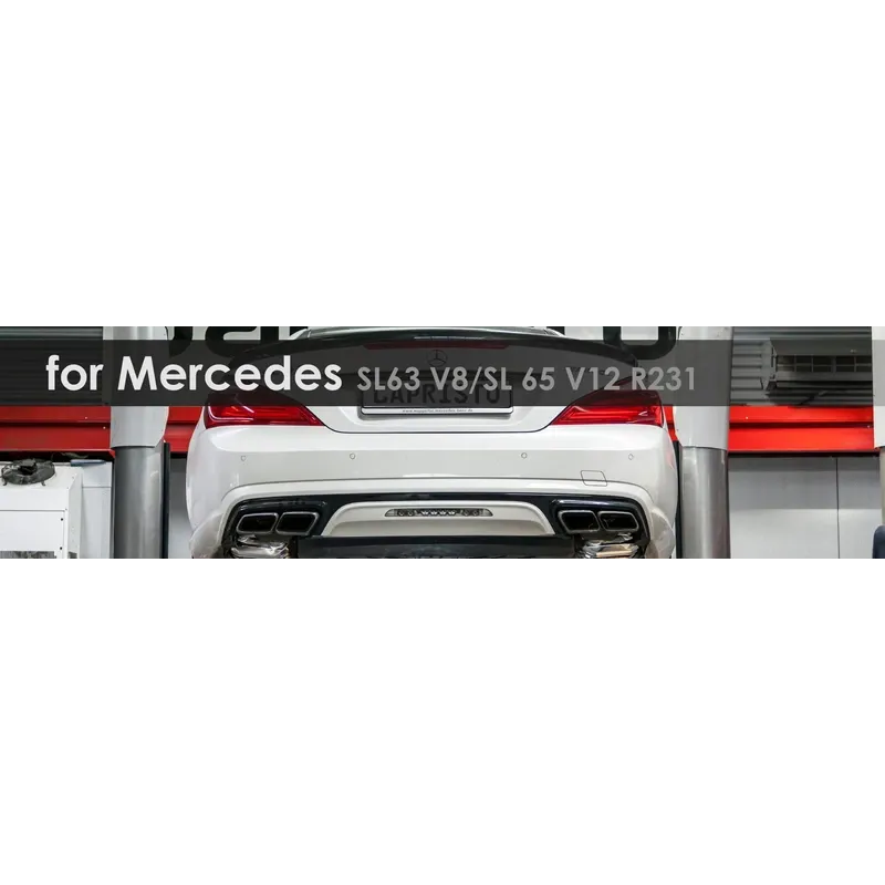 SL63 /SL65 R231 | Capristo - Rear silencer with control unit with EVCU-1