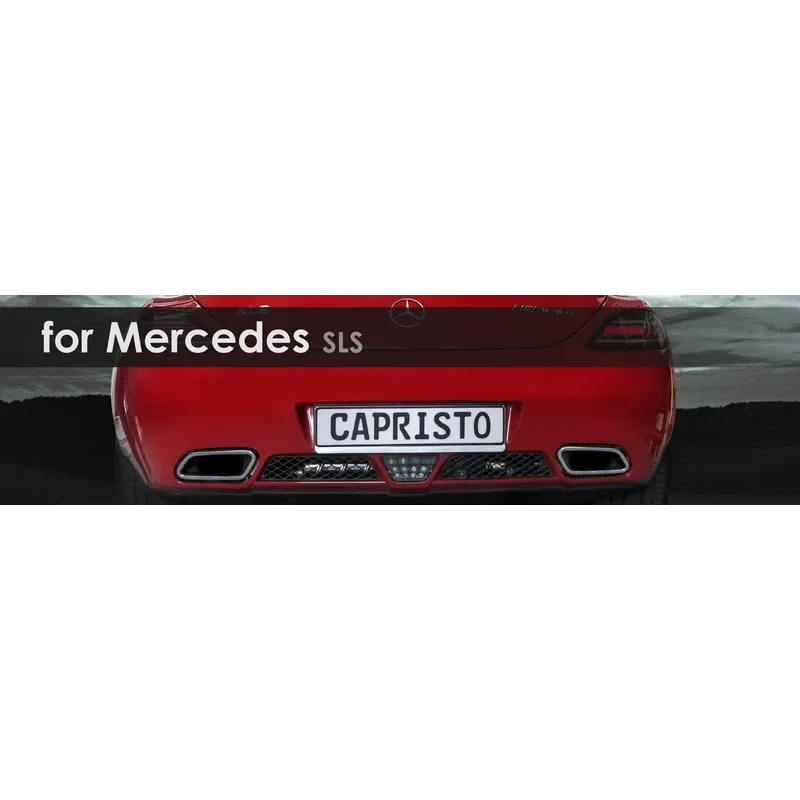 SLS | Capristo - Muffler and connecting pipes from cat. incl. programmable control unit, with homologation